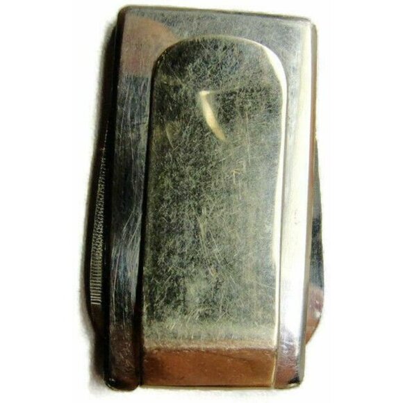 Money Clip Welling Grain Semi Truck Knife Nail File Credit Card Cash Holder Vtg - Picture 9 of 10